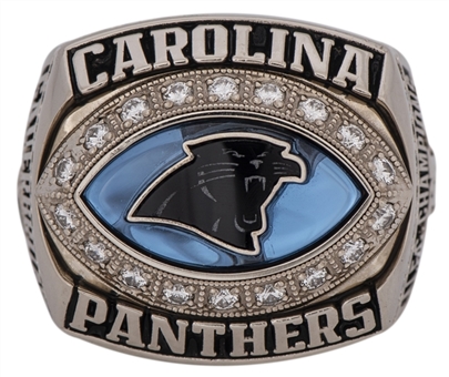 2003 Carolina Panthers NFC Championship Super Bowl Ring With Original Presentation Box Presented To Todd Sauerbrun (Certificate of Appraisal)